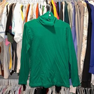 J. Crew Green Turtleneck